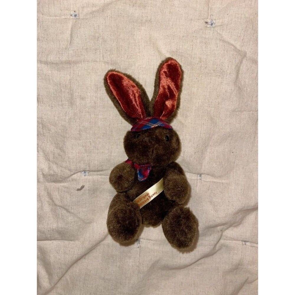 Vintage Dan Dee Soft Expressions The Original Chocolate Bunny Plush 7"